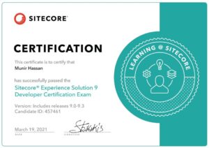 Sitecore-9 certificate